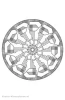 Mandalas Geo kleurplaat 7
